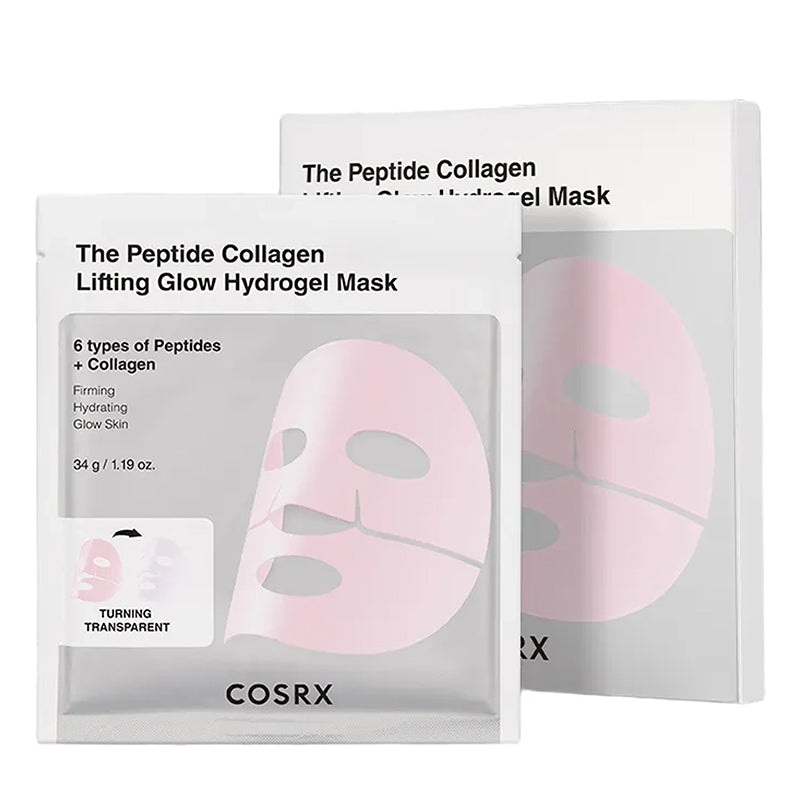 COSRX Peptide Collagen Glow hidrogēla maska, 34g * 3 gab.