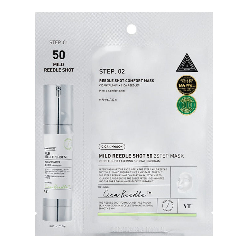 VT COSMETICS Mild Reedle Shot 50 2-Step Mask 1 pc (20 ml + 1.5 ml)