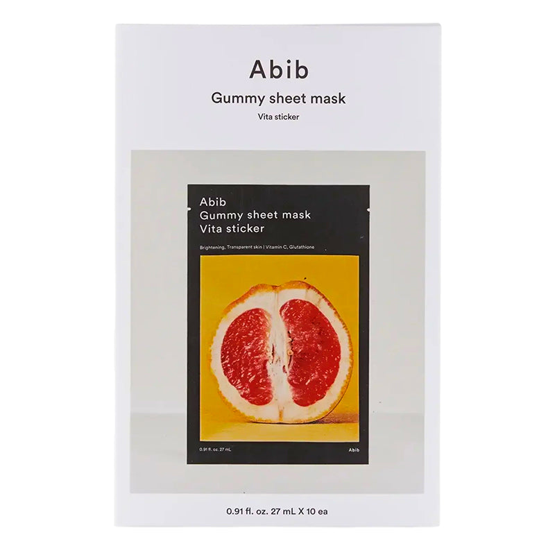 ABIB Gummy Sheet Mask Set Vita Sticker, 27 ml  x 10 pcs