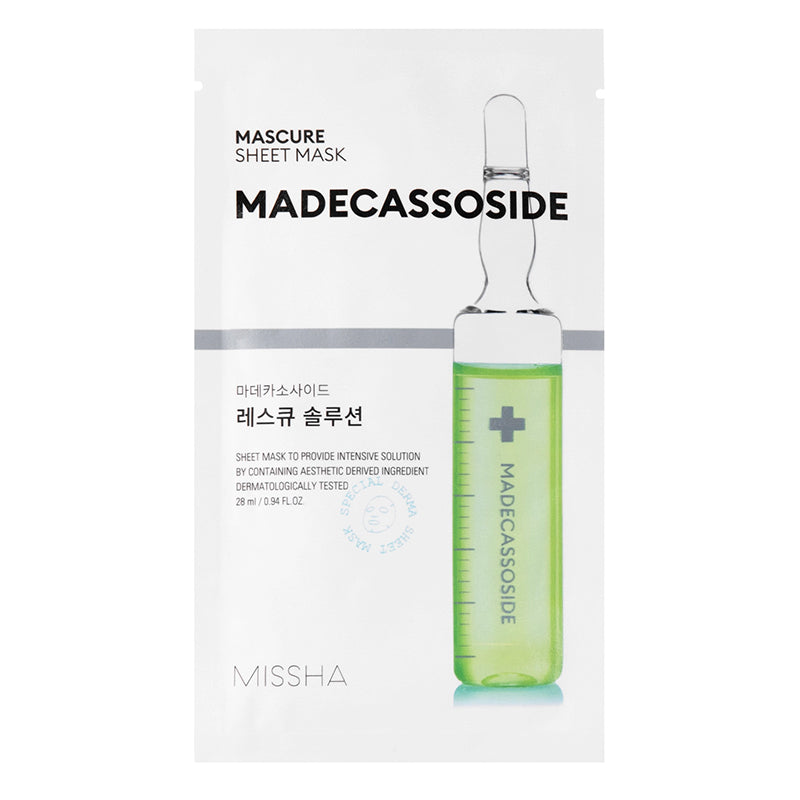 MISSHA Mascure Rescue Solution Sheet Mask - Madecassoside, 28 ml