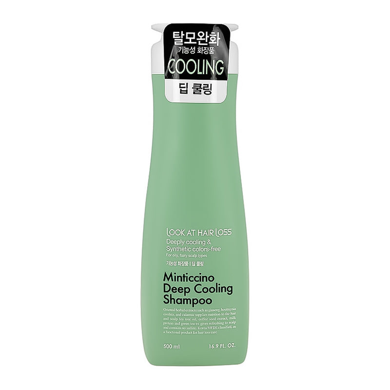 Daeng Gi Meo Ri šampūns taukainiem matiem DAENG GI MEO RI LOOK AT HAIR LOSS Minticcino Deep Cooling Shampoo, 500 ml