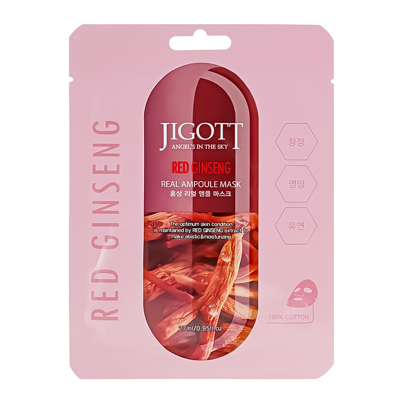 JIGOTT SARKANAIS ŽEŅŠEŅŠ Real Ampoule Mask 27 ml