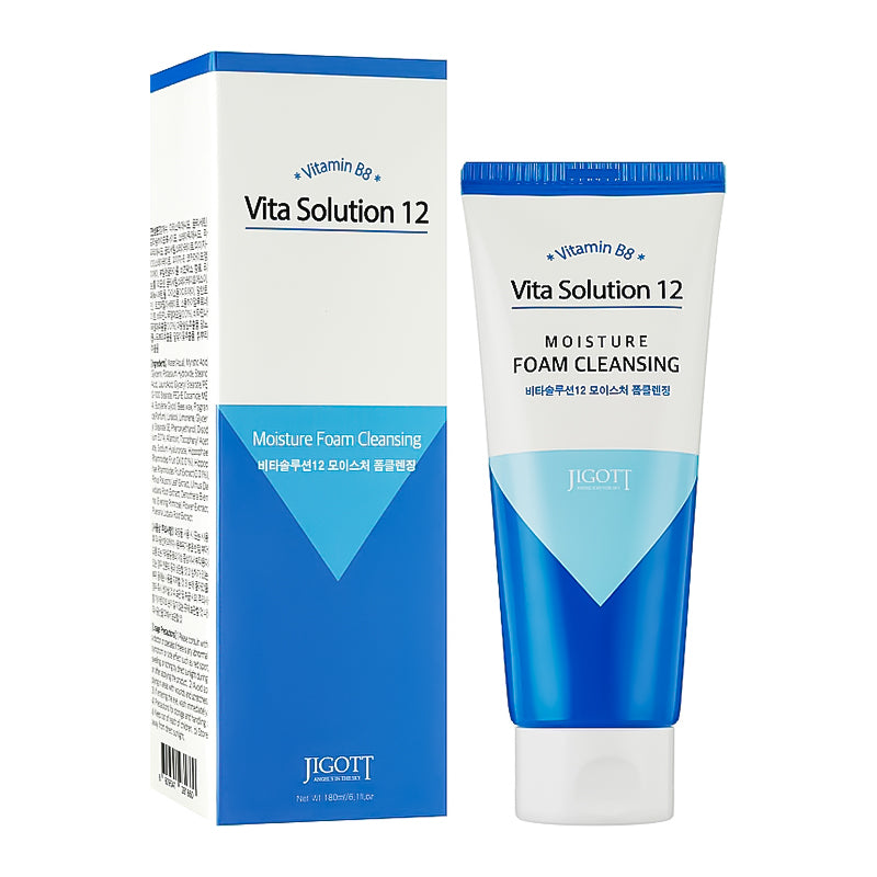 Jigott Vita Solution 12 Moisture Foam Cleansing 180 ml