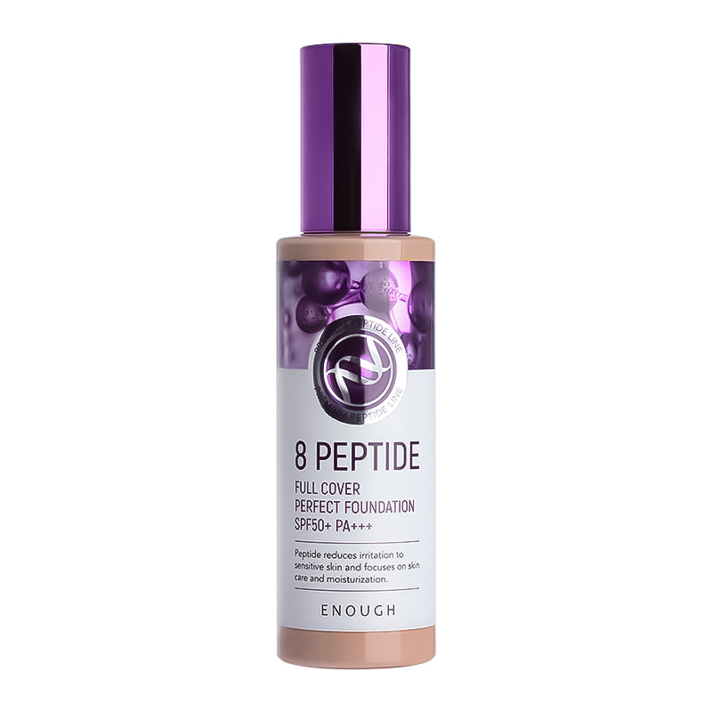 ENOUGH Face cream PEPTIDES 8 Peptide Full Cover Perfect Foundation SPF50+ PA+++ (21), 100 ml