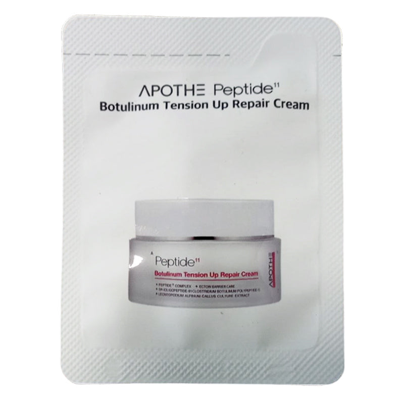 APOTHE SAMPLE Peptide 11 Botulinum Tension Up Repair Cream Sample Pouch 2 ml