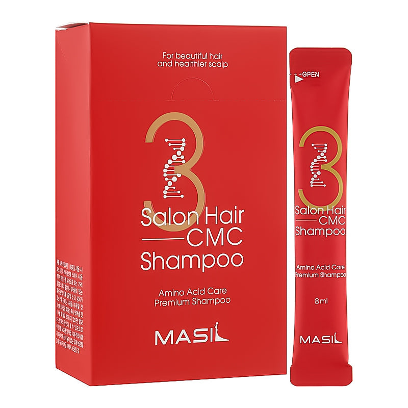MASIL Hair 3 Salon Hair CMC šampūns ātrai atjaunošanai, STICK POUCH 20 gab.*8 ml