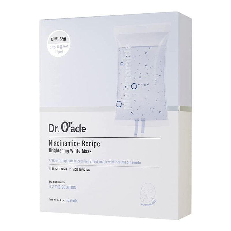 [DR.ORACLE] Niacinamide Recipe mirdzumu piešķiroša baltinoša maska 10 gab. * 25 ml