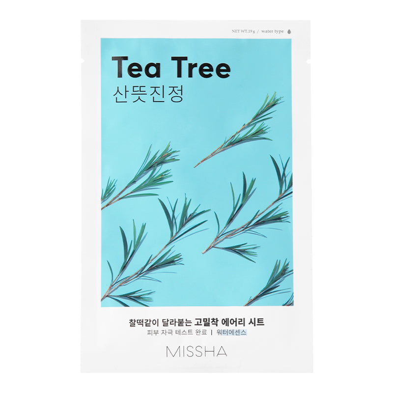 [MISSHA] Auduma maska ar alvejas ekstraktu Airy Fit Sheet Mask Tea Tree, 1 gab.