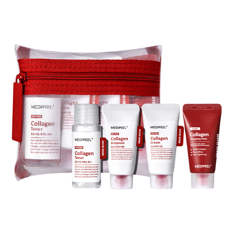 MEDI-PEEL Red Lacto kolagēna ādas kopšanas izmēģinājuma komplekts (30ml+15ml*3)