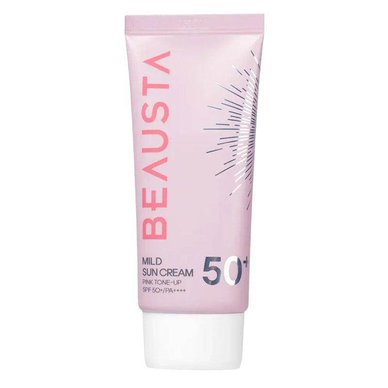 BEAUSTA Mild Sun Cream Pink Tone-Up SPF50+ 50 ml
