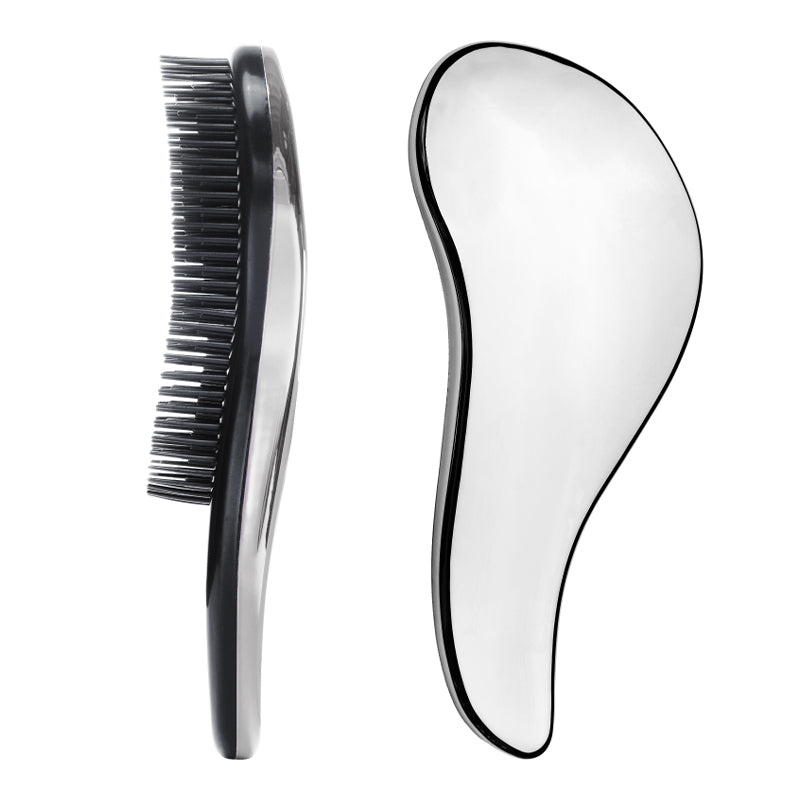 Hairbrush Plastic Silver 18*7cm