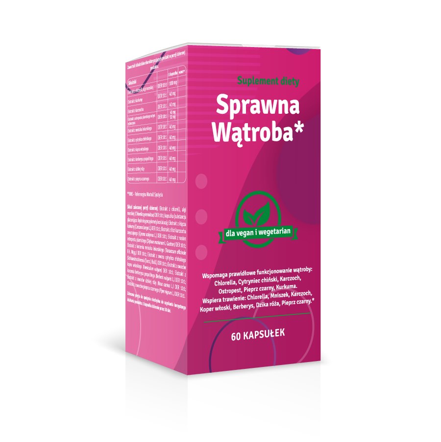 PCF Efektyvios kepenys (60 kapsulių) maisto papildas kepenų veiklai gerinti, su chlorela, ciberžole ir artišokų ekstraktais. Tinka veganams.