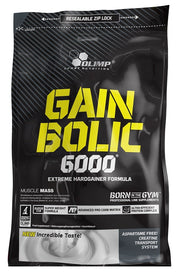 Olimp Gain Bolic 6000, bananų skonio sporto papildas, maisto papildas, sporto mityba