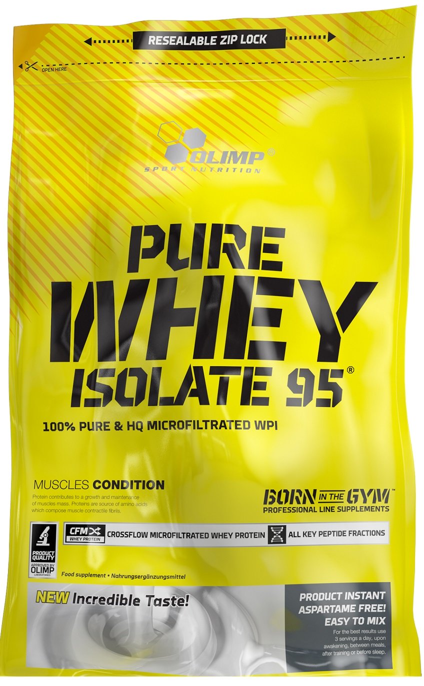 Olimp Pure Whey Isolate 95, šokolado maisto papildas, sporto papildas