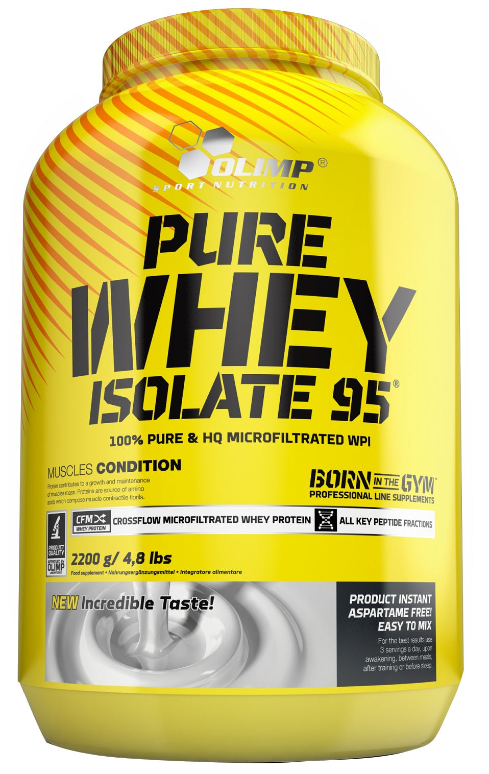 Olimp Nutrition Pure Whey Isolate 95, Vanilės skonis, sporto papildas, baltymai