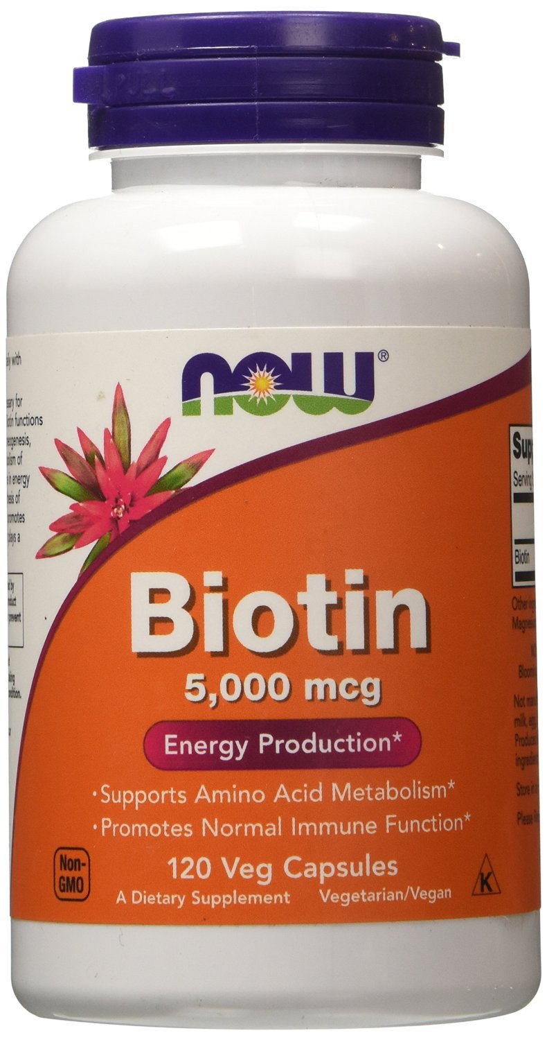 NOW Foods Biotīns, 5000mcg - 120 kapsulas