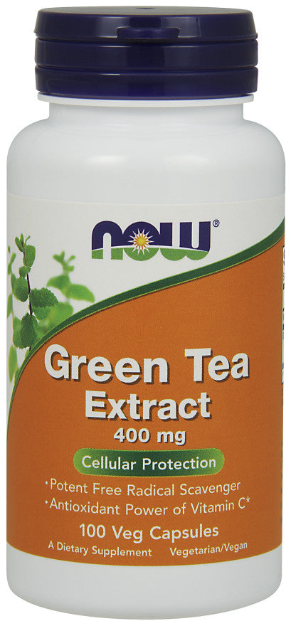 NOW Foods žaliųjų arbatų ekstraktas, 400 mg, 100 kapsulių