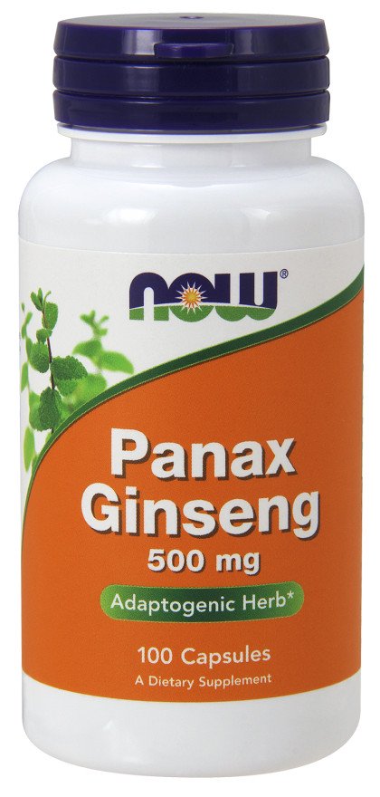 NOW Foods Panax žeņšeņs, 500 mg - 100 kapsulas