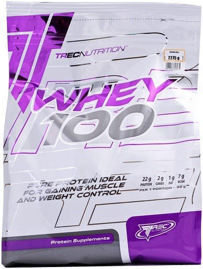 Trec Nutrition Whey 100 baltymų papildas, braškių skonio, 2275 g