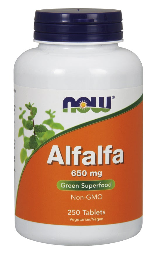 Alfalfa maisto papildas, 650 mg, 250 tablečių