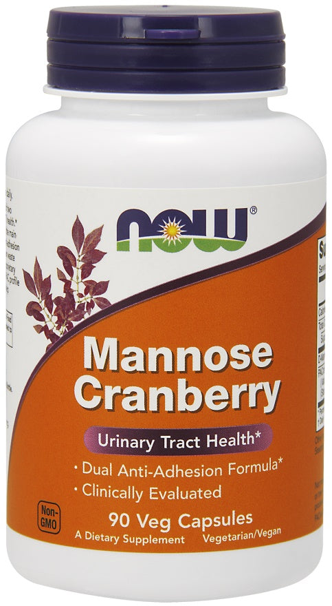 NOW Foods Mannose Cranberry kapsulės inkstams