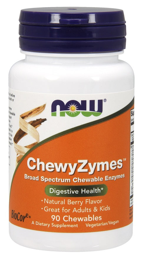 NOW Foods ChewyZymes kramtomosios tabletės, sveikatos papildas