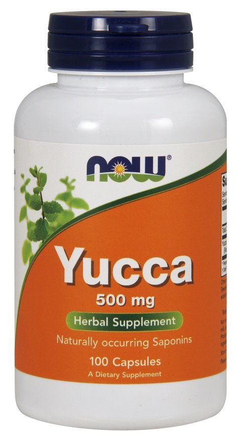 NOW Foods Yucca 500mg kapsulės sveikatos papildas