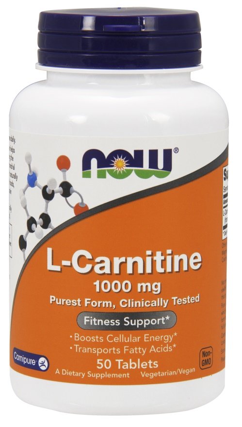 L-Carnitine maisto papildas, 50 tablečių, sporto papildas