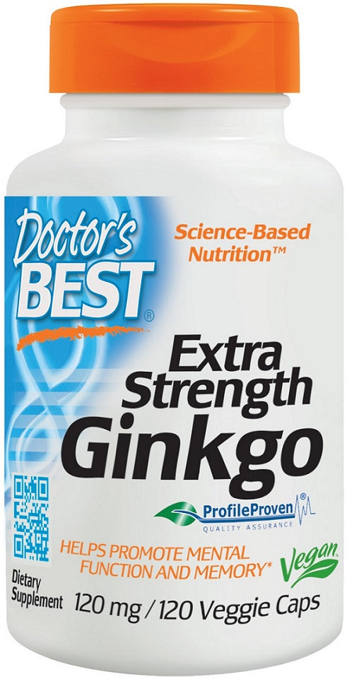 Doctor's Best īpaši stiprs ginkgo, 120 mg - 120 kapsulas
