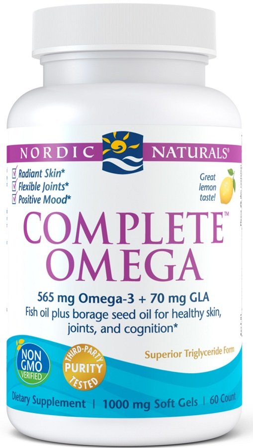 Nordic Naturals Complete Omega, 565 mg citronu - 60 kapsulas
