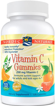 Vitaminų C guminukai, 250 mg, tangerinė, 120 guminukų