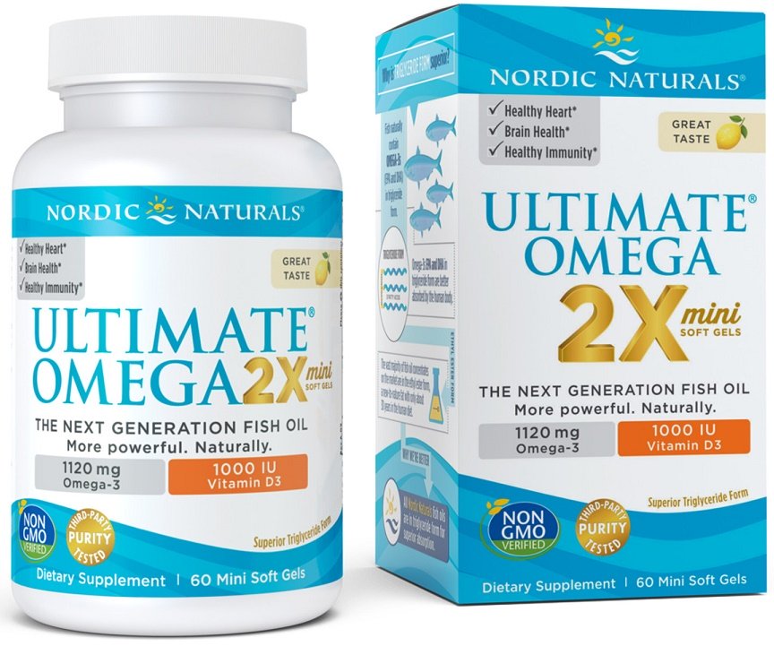 Nordic Naturals Ultimate Omega 2X mini kapsulės