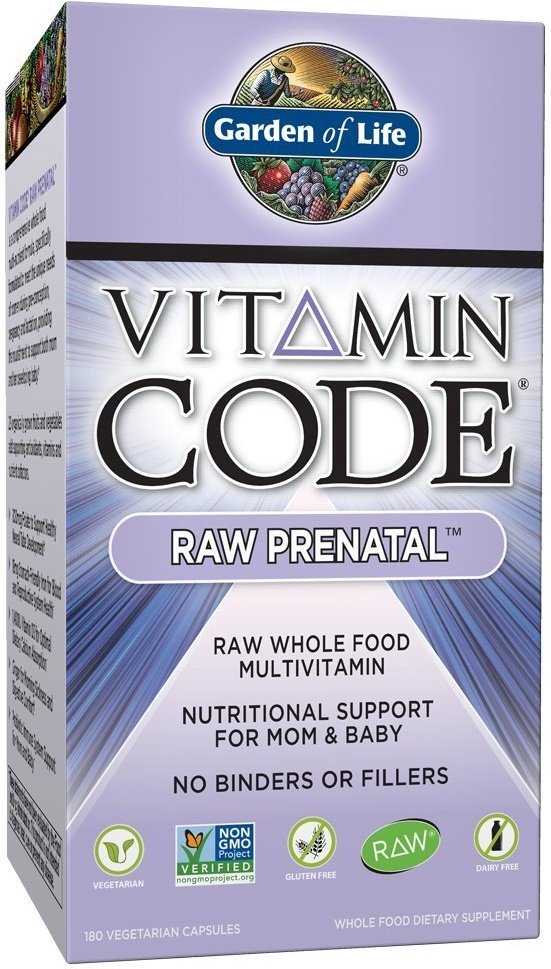 Garden of Life Vitamin Code Raw Prenatal - 180 kapsulių