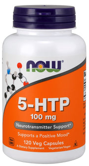 NOW Foods 5-HTP, 100 mg - 120 kapsulas