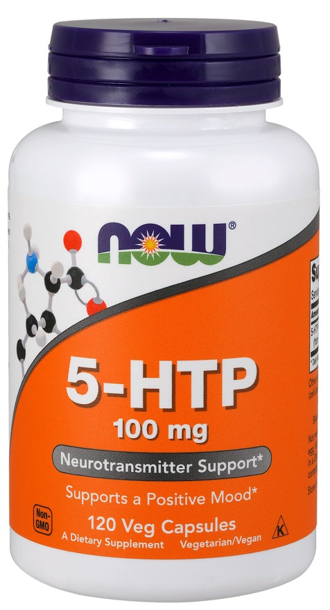 NOW Foods 5-HTP, 100 mg - 120 kapsulas