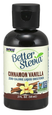 NOW Foods Better Stevia skystas papildas, cinamono vanilės skonio, 59 ml