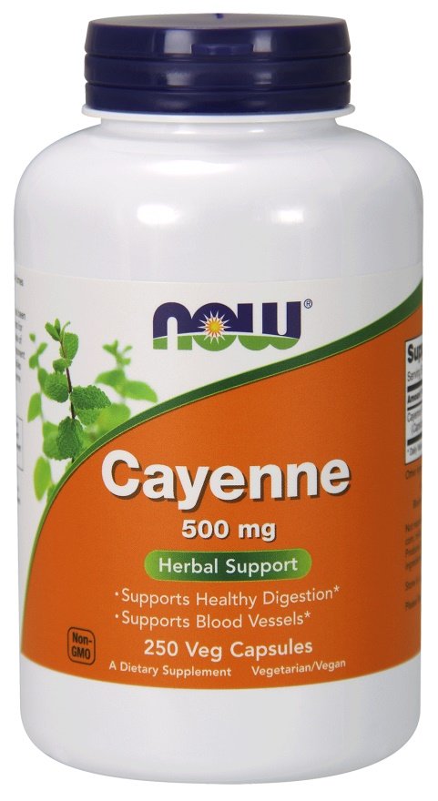 NOW Foods Cayenne kapsulės sveikatai