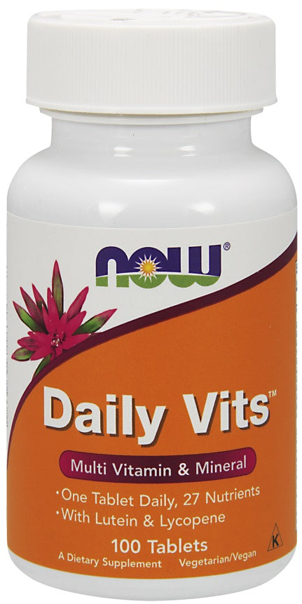 NOW Foods Daily Vits - 100 tablečių, vitaminų ir mineralų papildas