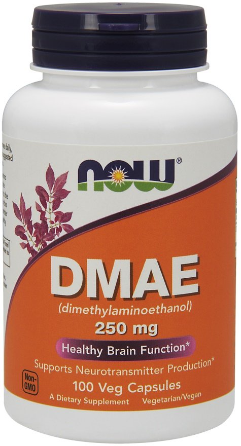 NOW Foods DMAE kapsulės, sveikatos papildas