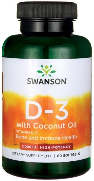 Swanson vitamin D-3 kapsulės