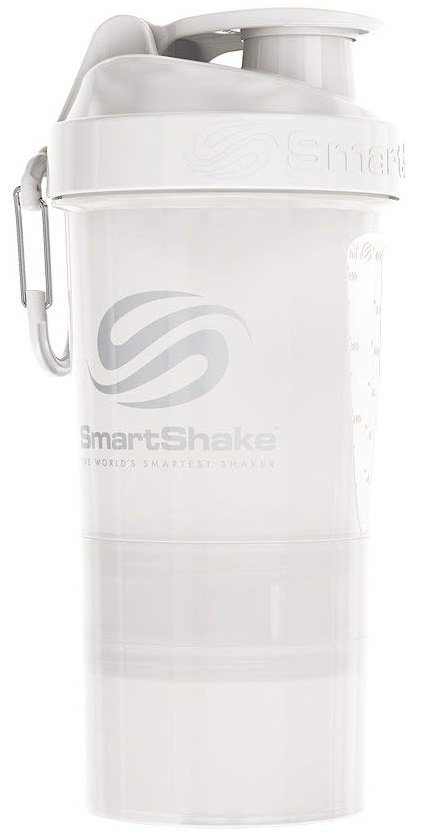 SmartShake Original2Go, balta, 600 ml, maisto papildas
