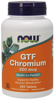 NOW Foods GTF Chromium, 200mcg - 250 tabletes