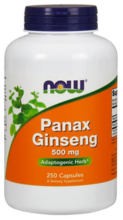 NOW Foods Panax žeņšeņs, 500 mg - 250 kapsulas