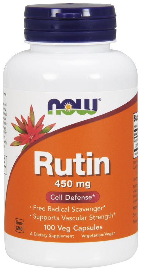 NOW Foods Rutin, 450mg - 100 kapsulių