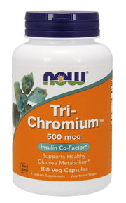NOW Foods Tri-Chromium, 500mcg - 180 kapsulas