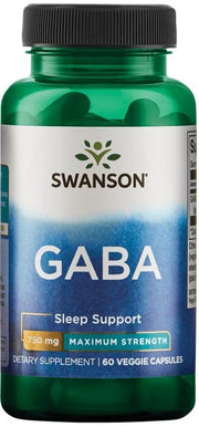 Swanson GABA, 750mg kapsulės