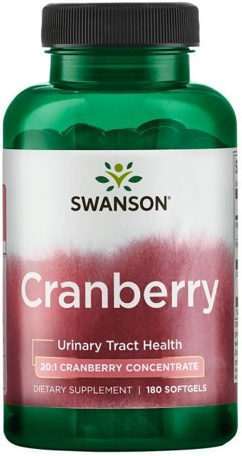 Swanson Cranberry kapsulės, inkstų ir šlapimo takų sveikatai