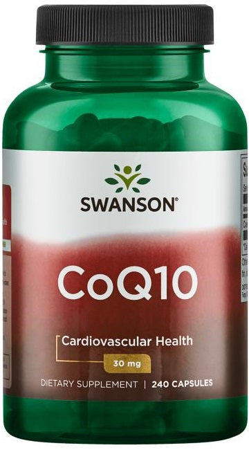 Swanson CoQ10, 30mg - 240 kapsulių, sveikata