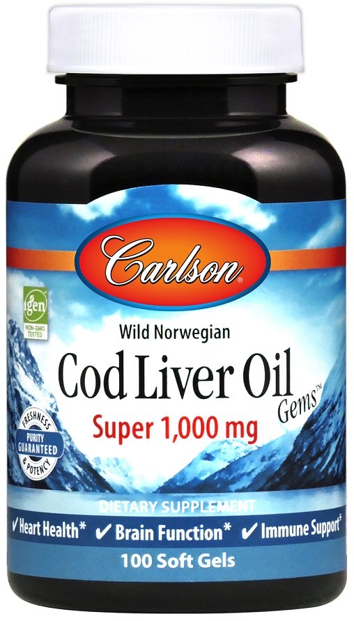 Carlson Labs žuvų taukų kapsulės