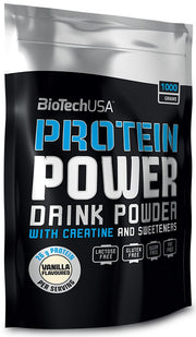 BioTechUSA Protein Power, Vanilla - 1000 g maisto papildas